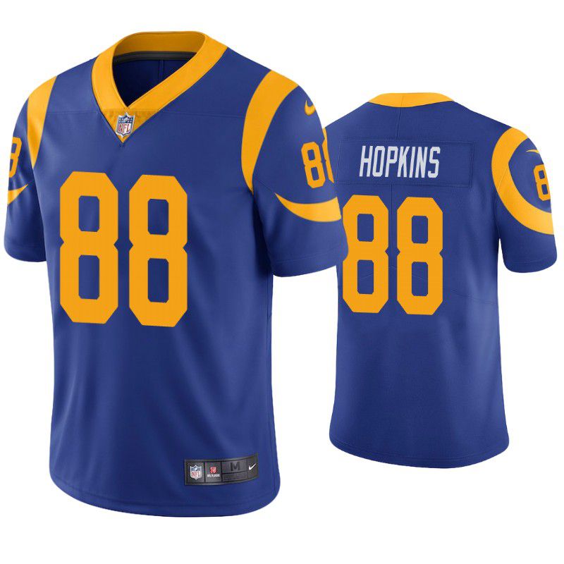 Men Los Angeles Rams 88 Brycen Hopkins Nike Royal Limited NFL Jersey